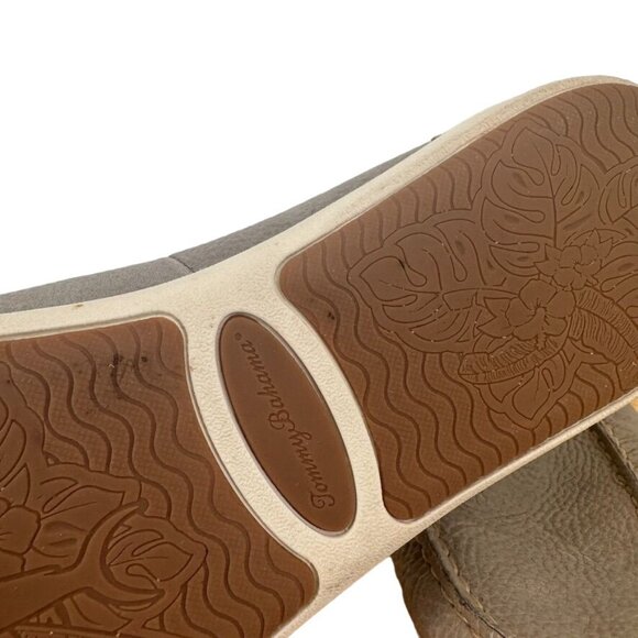 Tommy Bahama mens Thackary Leather Loafers Size 8.5 Gray - Picture 15 of 16